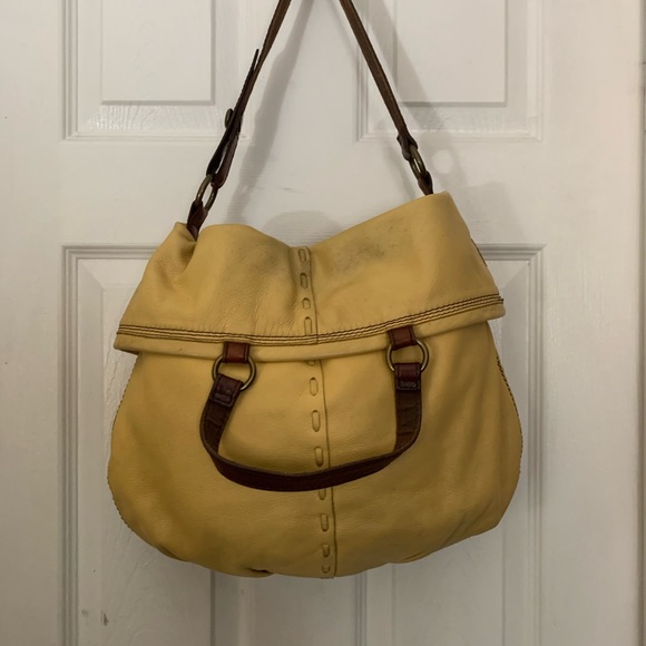 Lucky Brand -Genuine Leather Yellow Bag - Picture 5 of 14